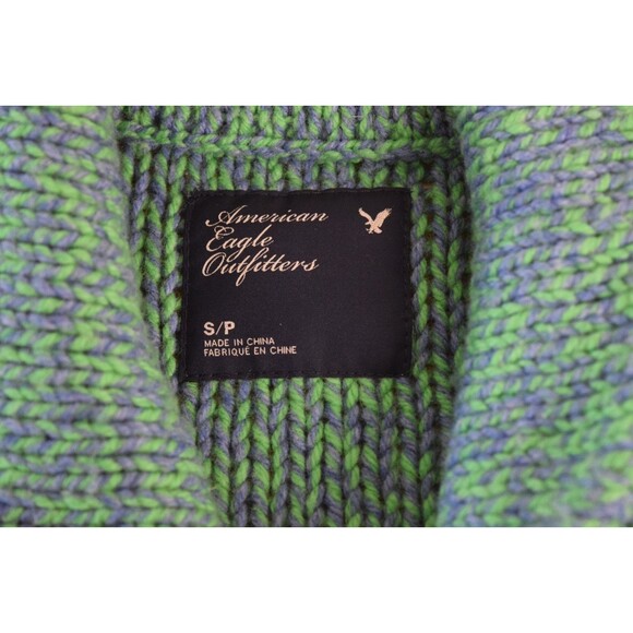 Y2K American Eagle '09 Academia Shawl Collar Cardigan Sz Small Wool/Cashmere EUC - Picture 2 of 6